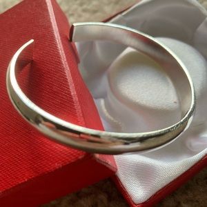 100% silver adjustable bracelet